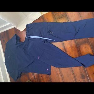 Lynx navy scrub set